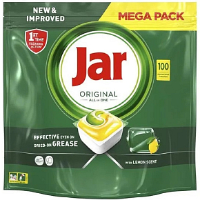 Jar Original All in One Lemon kapsle do myčky nádobí 100 kusů