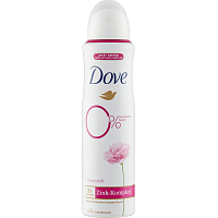 Dove 0% ALU Růže a Jasmín deodorant bez hliníku, 150 ml