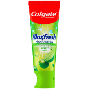 Colgate Max Fresh Fruit Fusion Zesty Lime osvěžující zubní pasta s citrusovou příchutí 75 ml