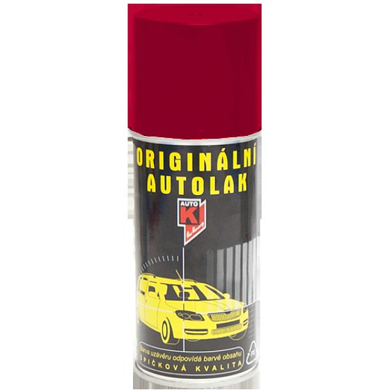 Kwasny Auto-K Color Škoda, originální autolak ve spreji, 8150 červeň tornado, 150 ml