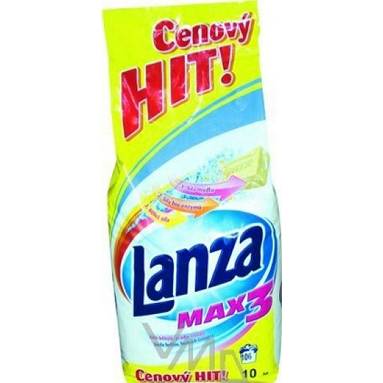 Lanza Max3 Bílá prací prášek 10 kg