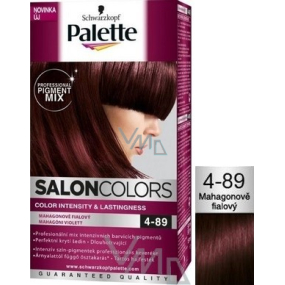 Schwarzkopf Palette Salon Colors barva na vlasy odstín 4-89 Mahagonově fialová
