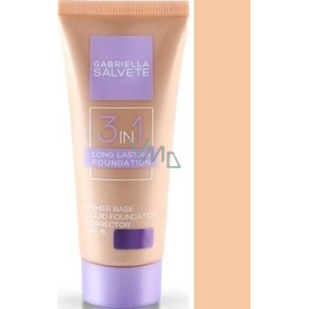 Gabriella Salvete Long Lasting Foundation 3v1 SPF15 make-up 01 Sand 30 ml