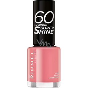 Rimmel London 60 Seconds Super Shine Nail Polish lak na nehty 405 Rose Libertine 8 ml