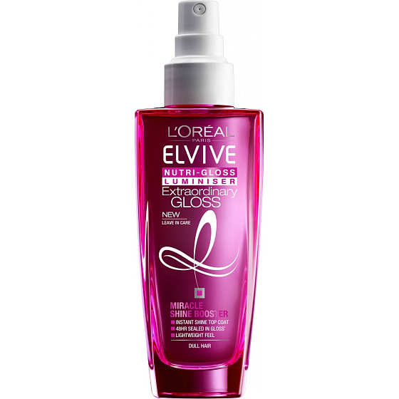 Loreal Paris Elseve Nutri Gloss Luminizer vlasový sprej pro úžasný lesk 100 ml