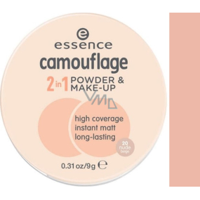 Essence Camouflage 2v1 pudr a make-up 20 Nude Beige 9 g