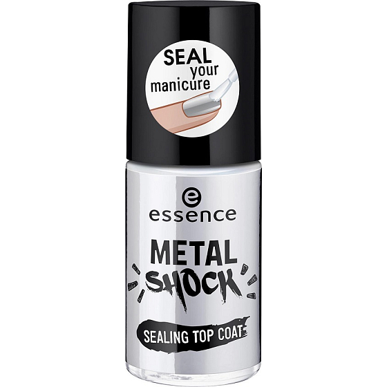 Essence Metal Shock Sealing Top Coat krycí lak na nehty 8 ml