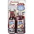 Bohemia Gifts American Diner Hroznový olej a extrak vinné révy Sprchový gel 200 ml + Kouoelová lázeň 200 ml + dekorační obraz Dělej to, co tě udělá šťastným.. 13 x 24 cm, Kosmetická sada