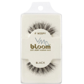 Bloom Natural nalepovací řasy z přírodních vlasů obloučkové černé Wispy