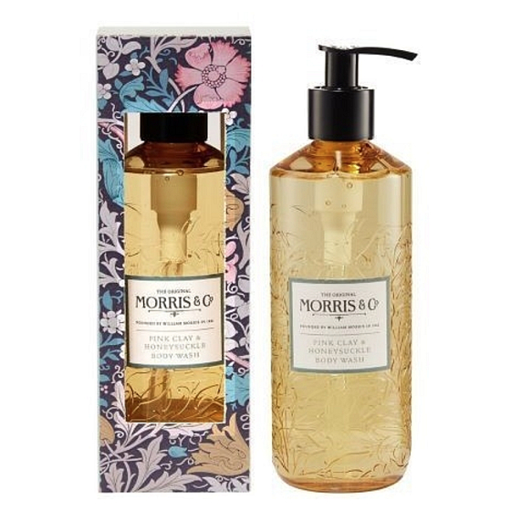 Heathcote & Ivory Pink Clay & Honeysuckle vyživující sprchový gel dávkovač 300 ml
