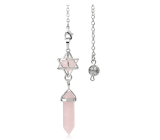 Růženin Merkaba + kyvadlo, přívěsek přírodní kámen 71 x 8 x 8 mm, kámen lásky