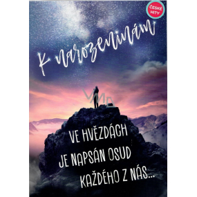 Albi Hrací přání do obálky K narozeninám Osud ve hvězdách 14,8 x 21 cm