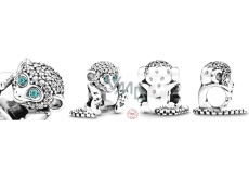 Charm Sterlingové stříbro 925 Opice, symbol moudrosti, volnosti, korálek na náramek zvíře