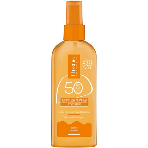Lirene Sun SPF50 Suchý olej na opalování pro vlhkou a suchou pokožku 150 ml