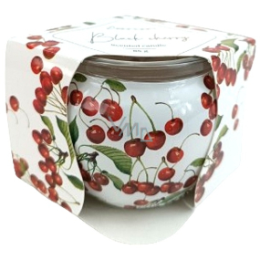Emocio Black cherry - Třešně, dekorativní vonná svíčka ve skle 70 x 62 mm