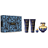 Versace Dylan Blue pour Femme parfémovaná voda 100 ml + tělové mléko 100 ml + sprchový gel 100 ml + parfémovaná voda 5 ml miniatura, dárková sada pro ženy