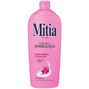 Mitia Spring & Milk Lotosové mléko tekuté mýdlo náhradní náplň 1 l