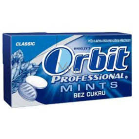 Wrigleys Orbit Professional Mints Classic bonbóny bez cukru 18 g