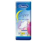 Oasis Super Plus Night Wings intimní vložky s křidélky 10 kusů