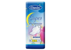 Oasis Super Plus Night Wings intimní vložky s křidélky 10 kusů