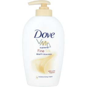 Dove Fine Silk hedvábné tekuté mýdlo s dávkovačem 250 ml