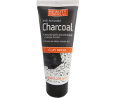 Beauty Formulas Charcoal Jíl + Aktivní uhlí pleťová maska na obličej a krk 100 ml