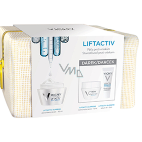 Vichy Liftactiv Supreme péče proti vráskám denní krém 50 ml + noční krém 15 ml + sérum 3 ml + etue, kosmetická sada