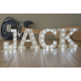 Nekupto Dřevěné LED písmeno R dekorace 16 cm