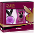 Playboy Queen of The Game toaletní voda pro ženy 40 ml + sprchový gel 250 ml, dárková sada