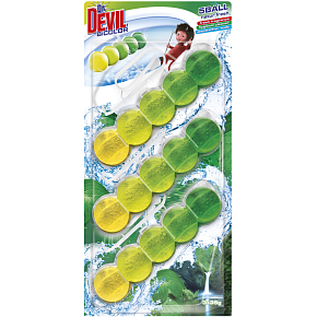 Dr. Devil WC Bicolor 5ball natur fresh závěsný WC blok, 3× 35 g