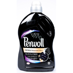 Perwoll Black & Fiber prací gel navrací intenzivní černou barvu, chrání před ztrátou tvaru 45 dávek 2,7 l