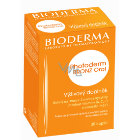 Bioderma Photoderm Bronz Oral výživový doplněk na ochranu před sluncem 30 tablet