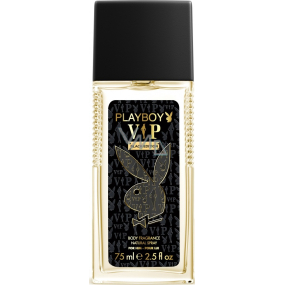 Playboy Vip Black Edition for Him parfémovaný deodorant sklo pro muže 75 ml Tester