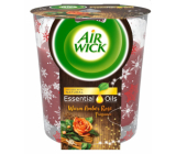 Air Wick Essential Oils Warm Amber Rose - Jantarová růže vonná svíčka ve skle 105 g