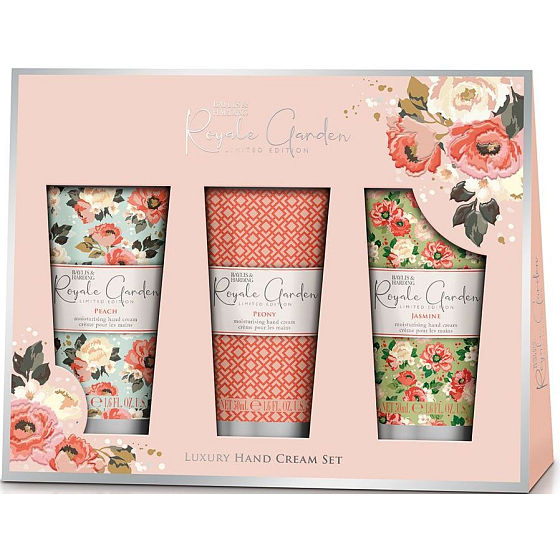 Baylis & Harding Královská zahrada krém na ruce 3 x 50 ml, kosmetická sada pro ženy