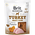 Brit Jerky Sušené masové pamlsky s krůtou a kuřetem pro dospělé psy 200 g
