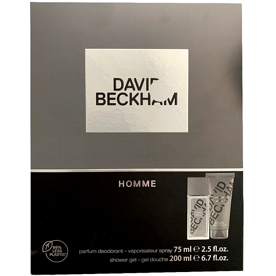David Beckham Homme sprchový gel 200 ml + parfémovaný deodorant sklo pro muže 75 ml, dárková sada pro muže