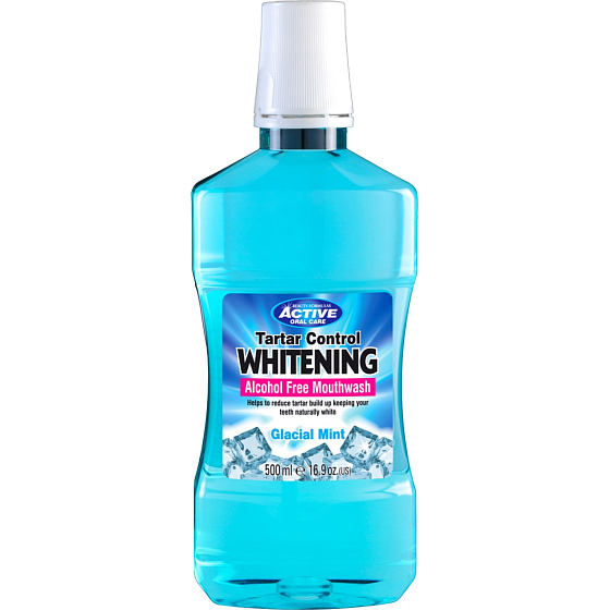 Beauty Formulas Whitening Glacial Mint ústní voda bez alkoholu 500 ml