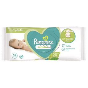 Pampers Sensitive vlhčené ubrousky pro děti 52 kusů