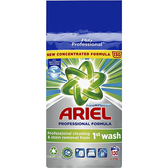 Ariel Aquapuder Color univerzální prací prášek na barevné prádlo 130 dávek 7,15 kg