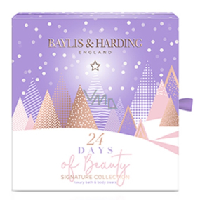 Baylis & Harding Jojoba a Vanilka adventní kalendář s 24 překvapeními, kosmetická sada pro ženy