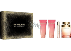 Michael Kors Wonderlust parfémovaná voda pro ženy 100 ml + tělové mléko 100 ml + parfémovaná voda 10 ml, dárková sada pro ženy