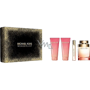 Michael Kors Wonderlust parfémovaná voda pro ženy 100 ml + tělové mléko 100 ml + parfémovaná voda 10 ml, dárková sada pro ženy