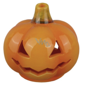 Svícen keramická dýně Halloween 8,5 x 8 cm