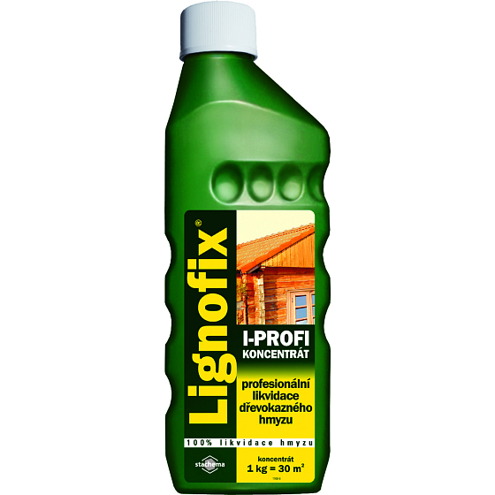Lignofix I-profi likvidace dřevokazného hmyzu, zelený, 1 kg