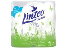 Linteo Classic toaletní papír bílý 150 útržků 2 vrstvý 4 kusy