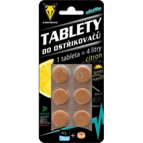 Coyote Citron Tablety do ostřikovačů 6 kusů tablet = 24 litrů plnohodnotné špičkové kapalin