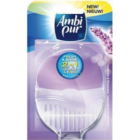 Ambi Pur Fresh & Shine 2v1 Lavender & Rosemary toaletní blok 55 ml