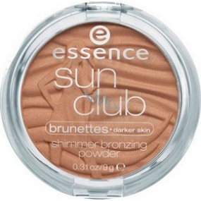 Essence Sun Club Shimmer Bronzing Powder třpytivý bronzový pudr 20 Suntanned 9 g