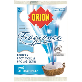 Orion Fragrance Vůně čistého prádla závěsné kolíčky proti molům 2 kusy